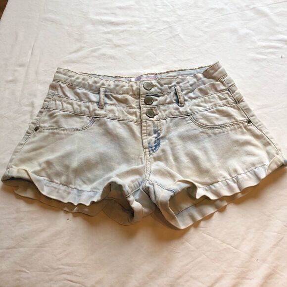 No Boundaries Short shorts faded light blue Size 9 - Picture 1 of 4